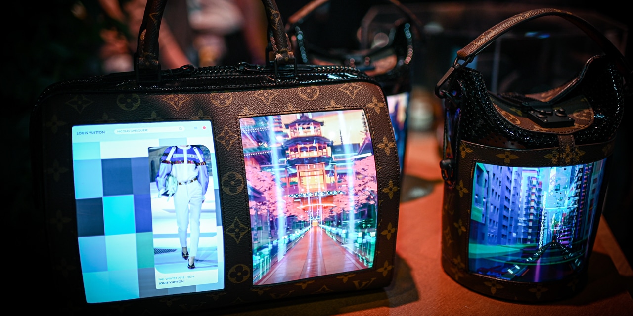 louis vuitton's flexible OLED screen bags are the future of fashion