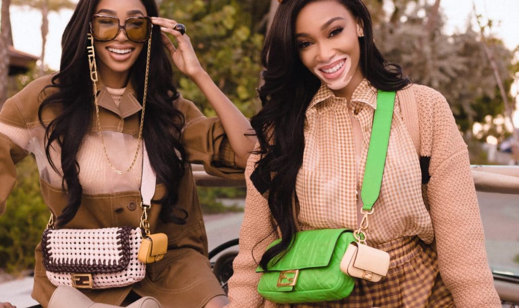 Winnie Harlow With a New Louis Vuitton Bag in front of Barneys New