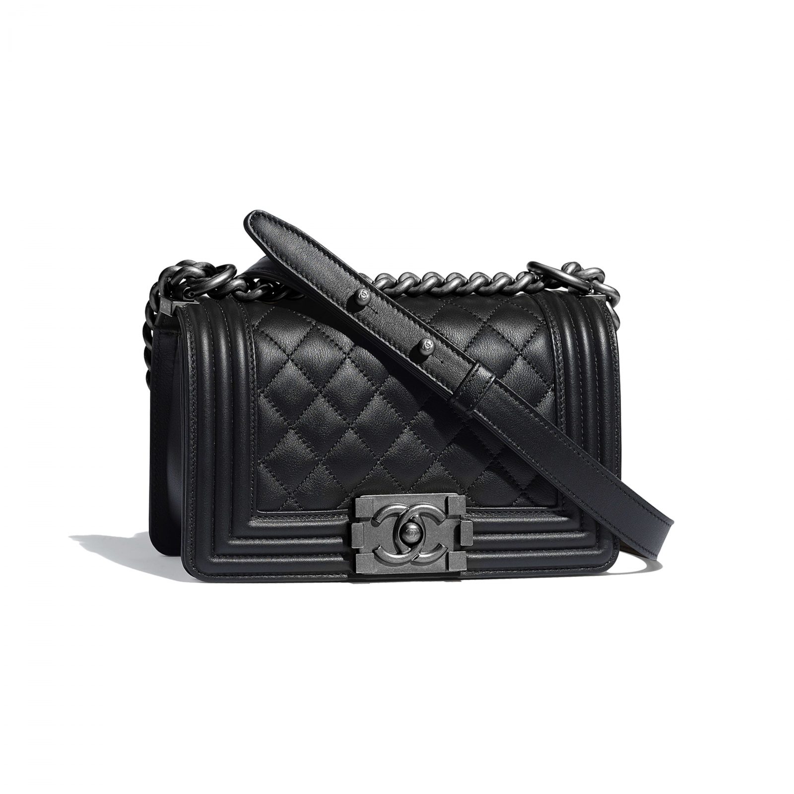 Chanel boy bag Black Leather ref486949  Joli Closet