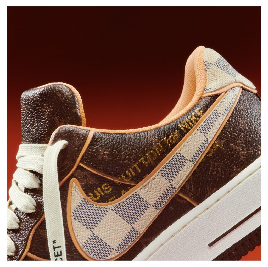 Louis Vuitton x Nike Air Force 1 by Virgil Abloh Sneakers Details