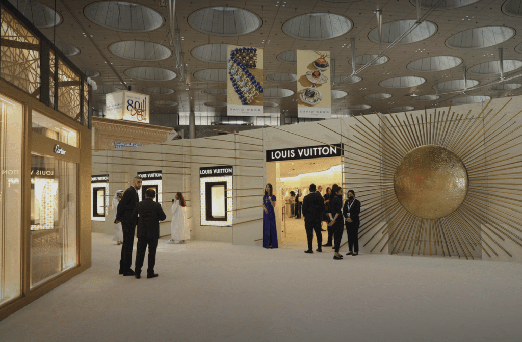 Pop-up store for Louis Vuitton jewelry and watches in the Dubai Mall