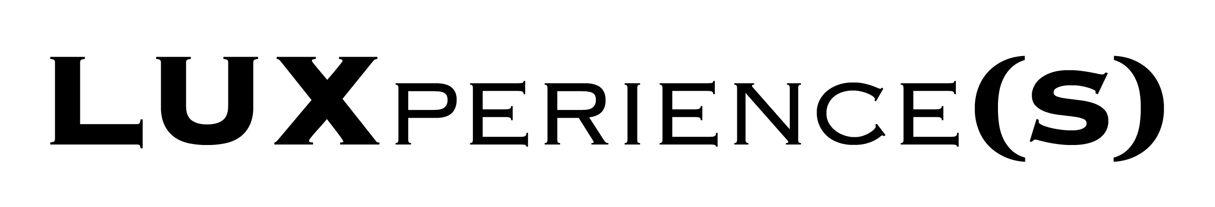 luxperiences logo noir