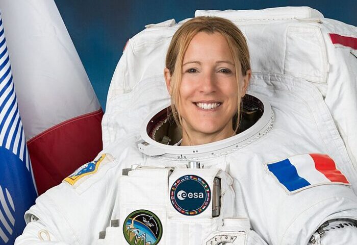 Official portrait of ESA European Space Agency astronaut Sophie Adenot wearing a spacesuit jsc2025e073892 alt e1771345308172 700x700