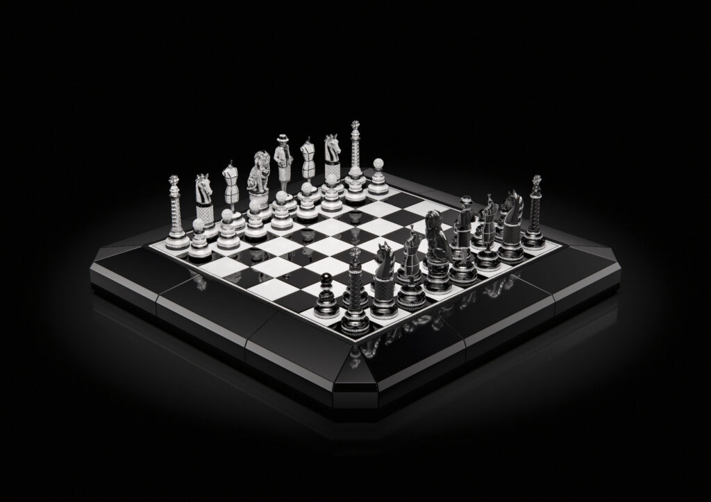 the chessboard 3quarts black rgb