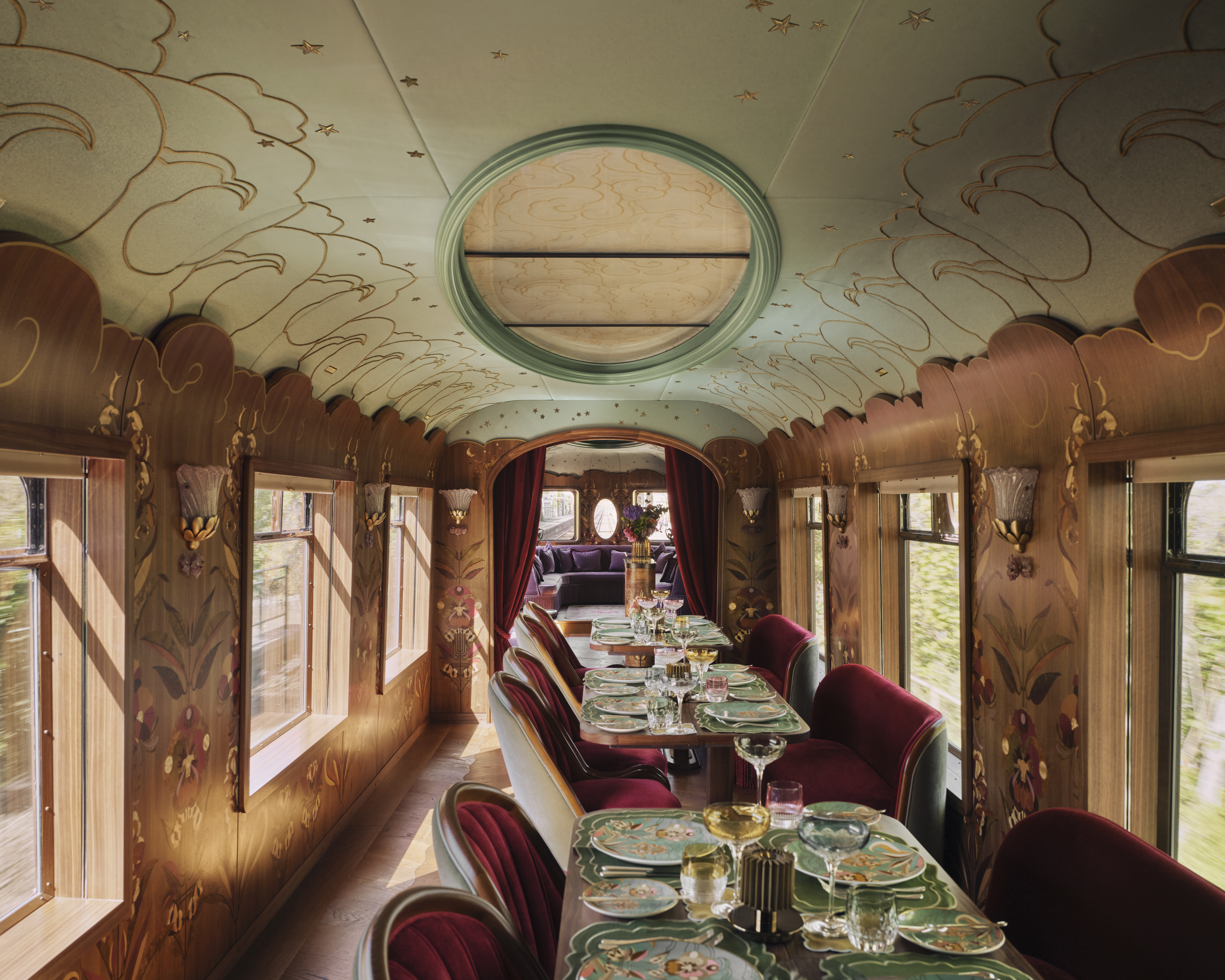 Celia Dining Aboard British Pullman A Belmond Train England Credit Ludovic Balay