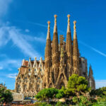 Nativity facade Sagrada Familia cathedral Barcelona Spain 1536x1024